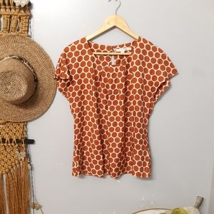 Boden silky polka dot top
